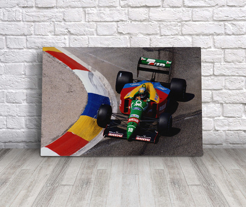 Cuadro Alessandro Nannini Benetton Formula 1 Canvas 60x40 Cm
