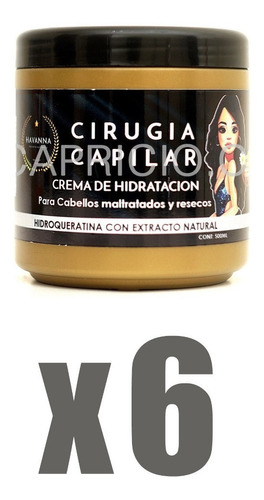 Crema De Hidratación Cirugía Capilar Havanna  6 Und Gall