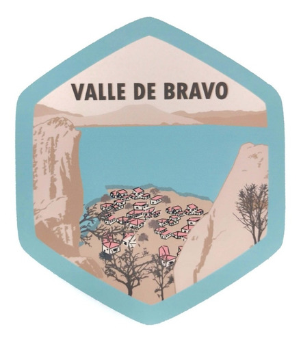 Imagen 1 de 2 de Calcomanía Sticker Pueblo Mágico Valle De Bravo