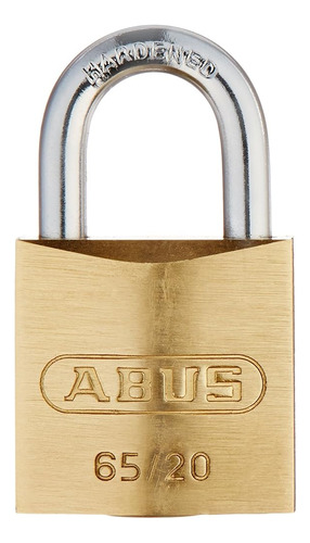 Abus 65/20 Candado De Latón Macizo Con Llave Diferente - Gri