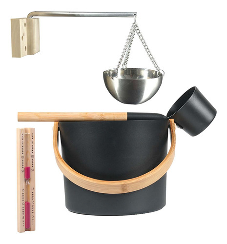 Cubo De Sauna De 7 L, Kit De Accesorios Para Spa Resistente