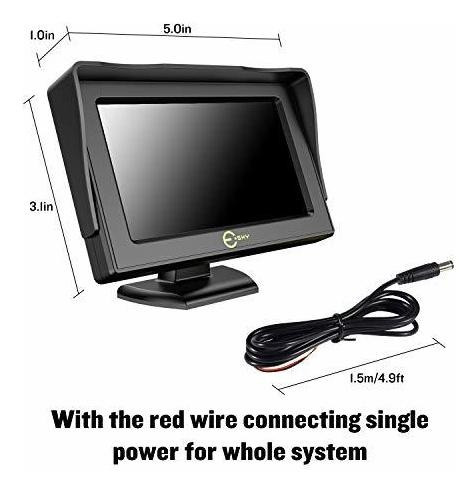 Car Rear View Backup Monitor,esky 4.3 Inch Tft Lcd