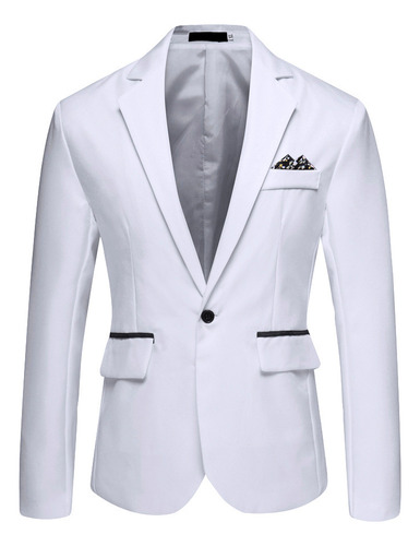 Abrigo V Para Hombre, Elegante, Liso, J946, Chaqueta De Nego