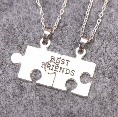 Colar Best Friends Melhores Amigas Amizade Folheado - B29