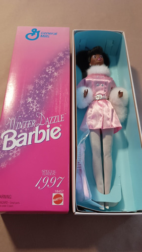 Muñeca Barbie Winter Dazzle 1997 Aa Afroamericana (Usado)