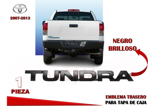 Emblema Cajuela Tundra 07-13 Negro Gloss Original Calidad