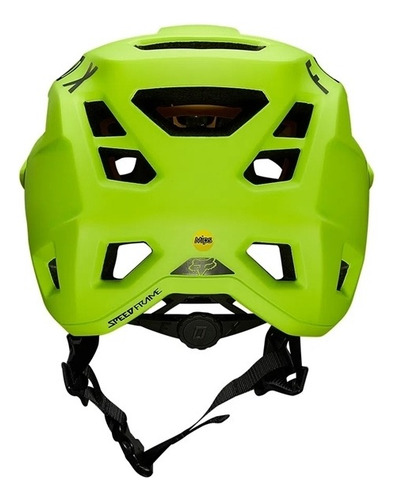 Capacete Ciclismo Bike Fox Speedframe Mips Amarelo Fluor Tamanho G