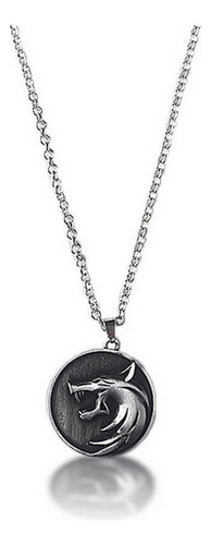 T The Witcher - Medallon Collar Geralt Vikingo Lobo Gamer 06