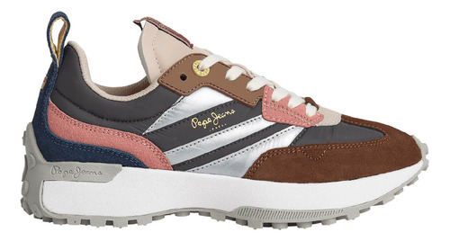 Tenis Pepe Jeans Mujer Lucky Grand Plata - Multicolor