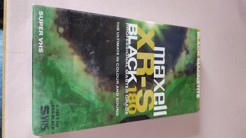 Video Cassette Virgen Maxell Xr-s Black 180 Super Vhs