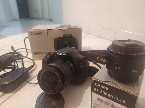 Kit Canon Eos 600d - Lentes 18-55 + + Canon Ef50mm F/1.8 Stm