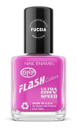 Esmalte Neon Flash Colors De Gnp 15ml Fucsia