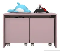 Comprar 2-baú Organizador P\u002Fbrinquedo Com Mesa Rosa Milkshake 