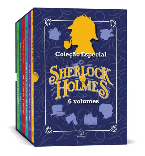 Livro Coleção Especial Sherlock Holmes - Box Com 6 Livros