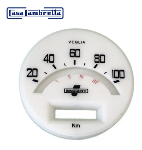 Fondo Velocimetro Lambretta Li- Serie 1-2 100km. M_ Clasicas