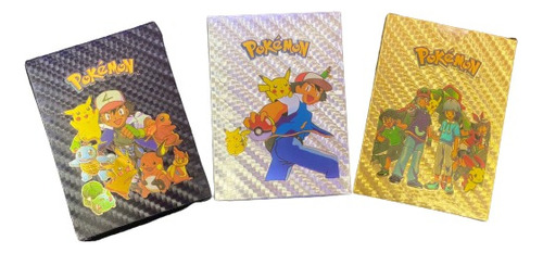 Cartas Pokémon Metalizadas Coleccionables X 25