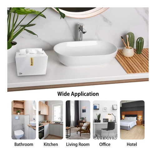 Dispensador De Toallas De Papel Para Encimera, Soporte Para Blanco.