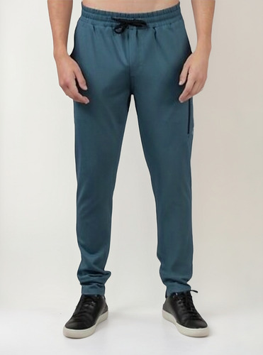 Pants Deportivo Para Correr Natori Hombre Jogger Azul