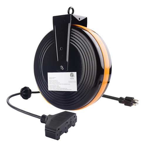 [etl Listado] Cable Matters 30 Ft 3-outlet Retractable Exten