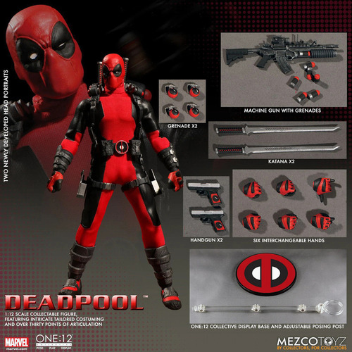 Maqueta De Muñecos Mezco Deadpool One:12 Collective Bjd, 16