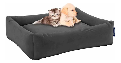 Colchão Pet Cachorro/gato Pequeno Ortoboxpet Cinza30x45x18