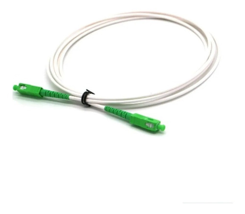Cable Patch Cord Fibra Optica Sc/apc-sc/apc 3mts Blanco