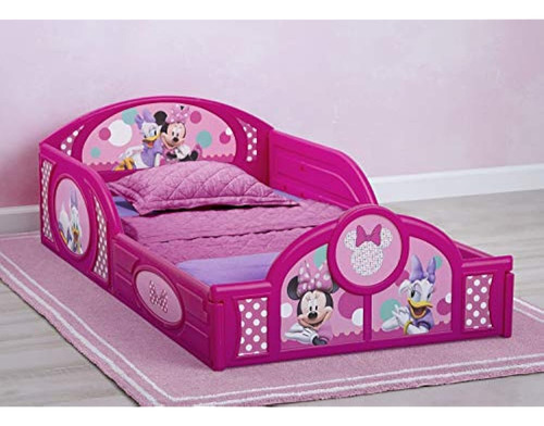 Disney Minnie Mouse Cama De Plástico Para Dormir Y Jugar Par