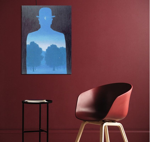 Cuadro 20x30cm Rene Magritte El Amigo Del Orden