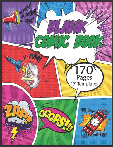 Libro: Blank Comic Book For Kids & Adults: Draw Your Own Com