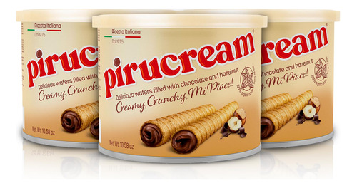 3 pack Pirucream Chocolate Y Avellanas Oblea 10.59oz