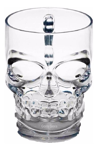 Vaso Chop 3d Calavera / Calavera Skull Vidrio Gora Gora