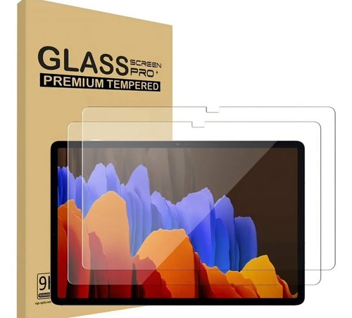 Pack 2 Laminas Vidrio Galaxy Tab S7+ T970 T975 S7 Fe 12.4