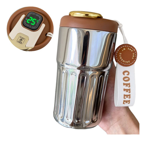 Botella Termo De Acero Inoxidable De 450 Ml Con Tapa Deporti