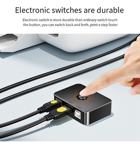 Dispositivo De Compartición De Impresoras Usb 2 Y Selector D