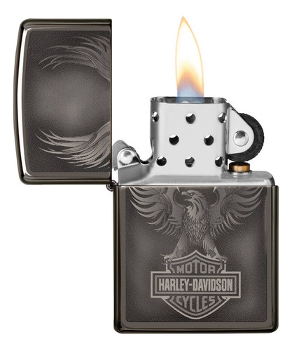 Encendedor Zippo Harley-davidson Plateado Design Zp49044