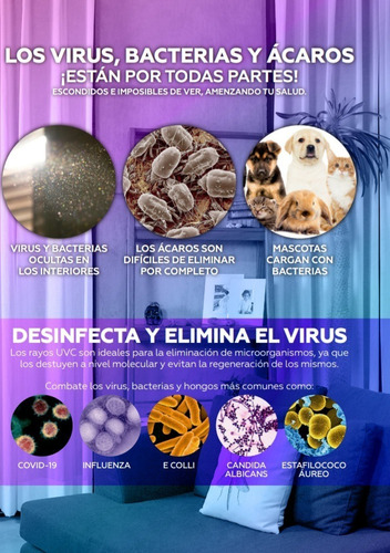 Esterilizador Uvc + Ozono (elimina Virus Y Bacterias)