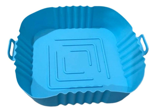 Molde Silicona Para Freidora De Aire Air Fryer Color Azul