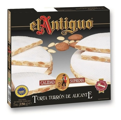 Torta Turrón De Alicante El Antiguo 4 X 150g España Oferta!