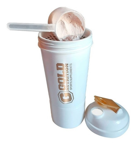 Vaso Mezclador Gold Nutrition Shaker 500 Cc Antigrumos