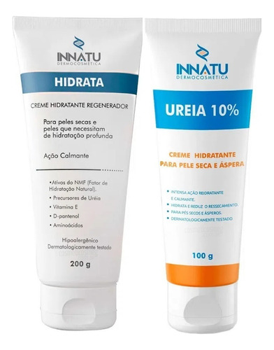 Kit Creme Hidratante Corpo Innatu 200g + 100g Ureia 10% Pes