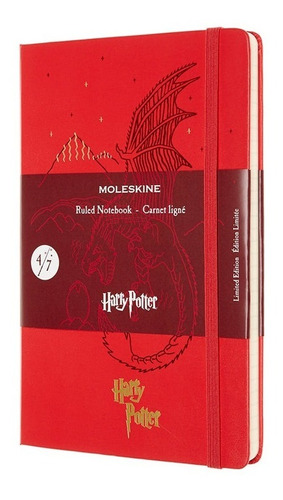 Libreta Moleskine Harry Potter Grande Pasta Dura Hoja Rayada