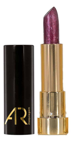 Batom Diamond Glamour Com Acabamento Metálico Abelha Rainha