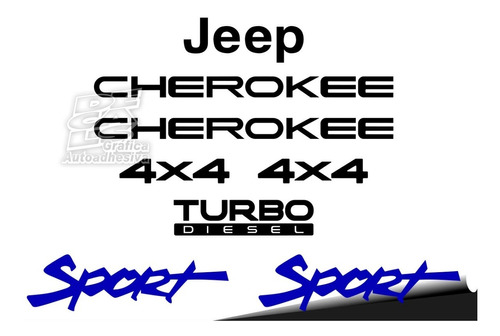 Calcos Kit Juego Completo Cherokee Sport