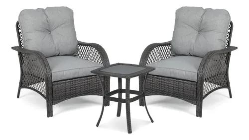Athena Collection Juego De 3 Muebles De Patio Al Aire Libre Color De La ...