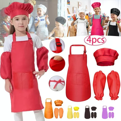 SET DELANTAL Y GORRO COCINERO NIÑO LEGOX - M4754 - Red-Ness INFANTIL