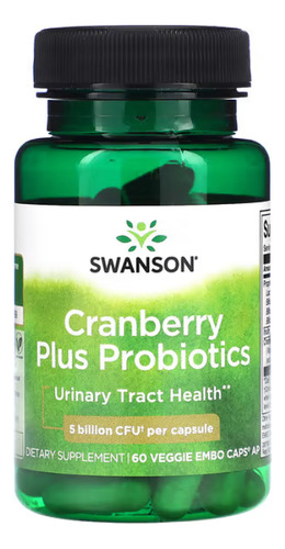 Cranberry Plus Probióticos 60 Veggie Embo Caps Swanson