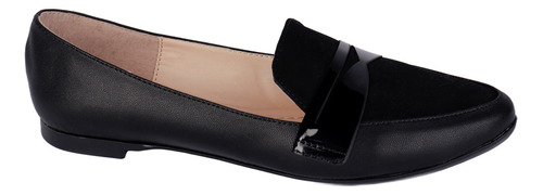 Flats Casuales Color Negro Fratello Para Mujer 0144