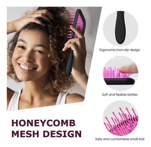 Shinlea Cepillo Para El Pelo Sin Tirones, Para Cabello Húmed