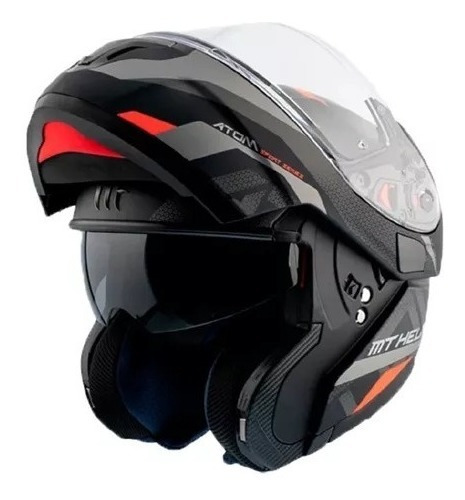 Casco Mt Rebatible Atom Sv Skill A1 Negro Mate Mg Bikes