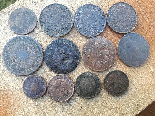 Lote Monedas Argentinas Cobres ( No Patacones )